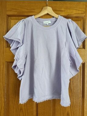 Michael Stars Flutter sleeve sweatshirt